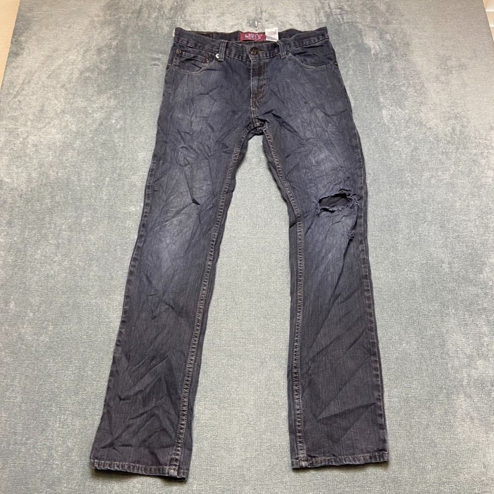 VTG Levi's 511 Jeans Boys 20 Reg 30x30 Blue Denim Cotton Stretch Skinny Leg